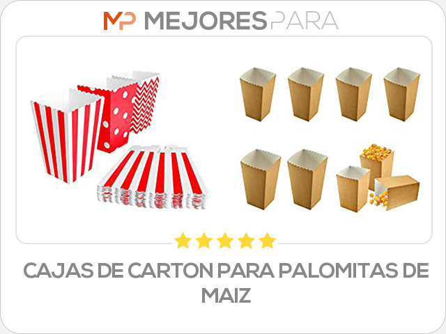 cajas de carton para palomitas de maiz