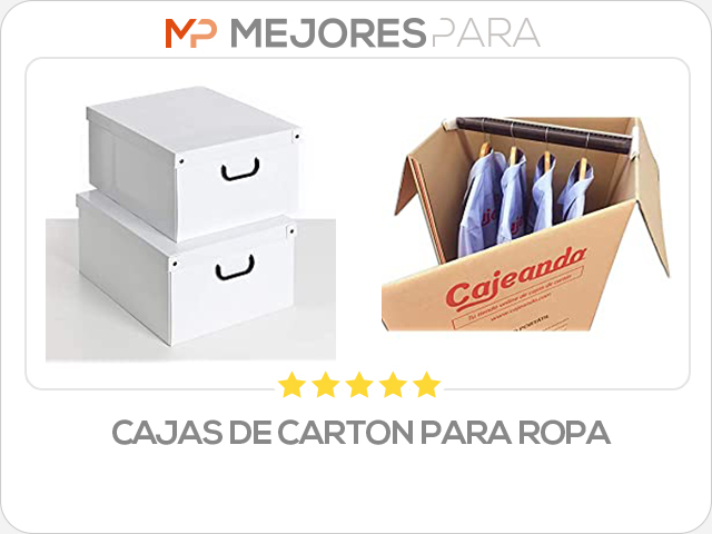 cajas de carton para ropa