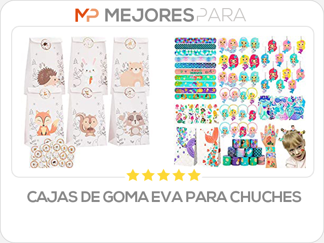 cajas de goma eva para chuches