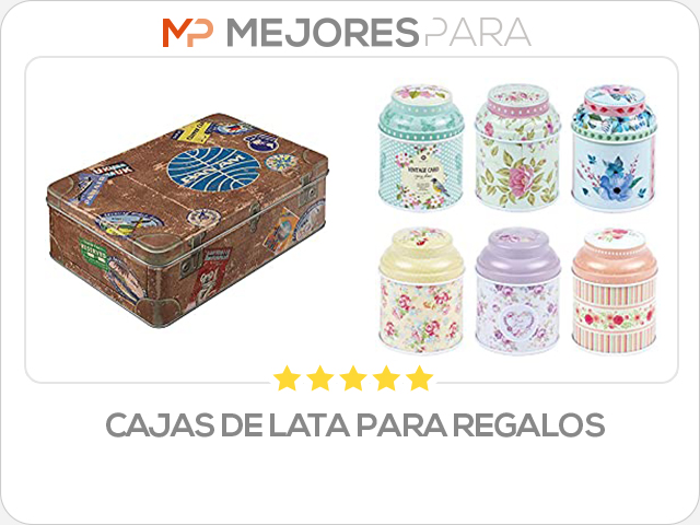 cajas de lata para regalos