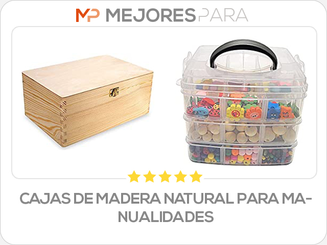 cajas de madera natural para manualidades