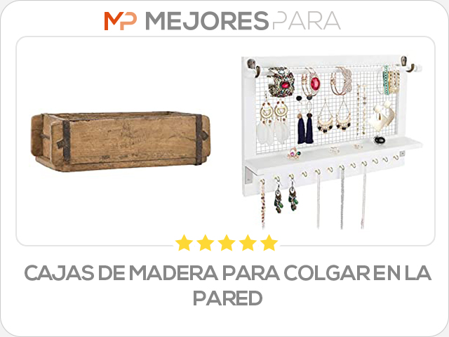 cajas de madera para colgar en la pared