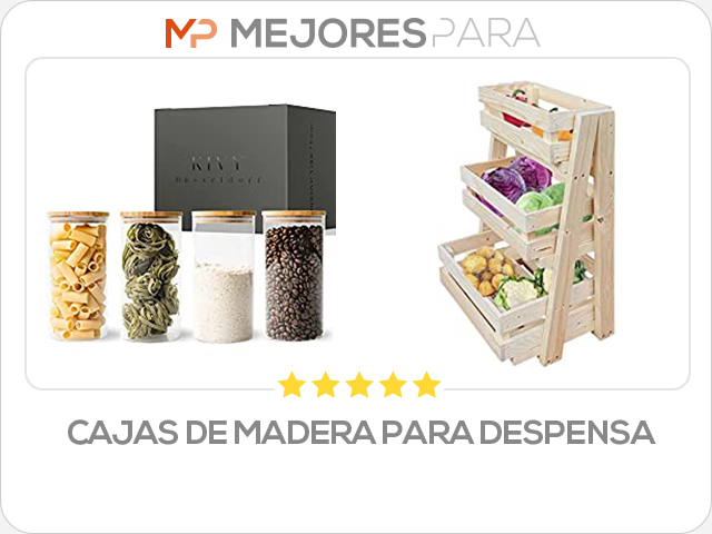 cajas de madera para despensa