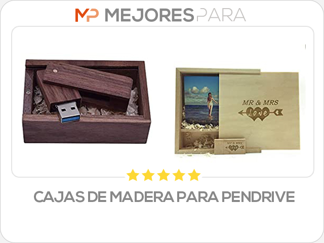 cajas de madera para pendrive