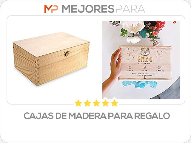 cajas de madera para regalo