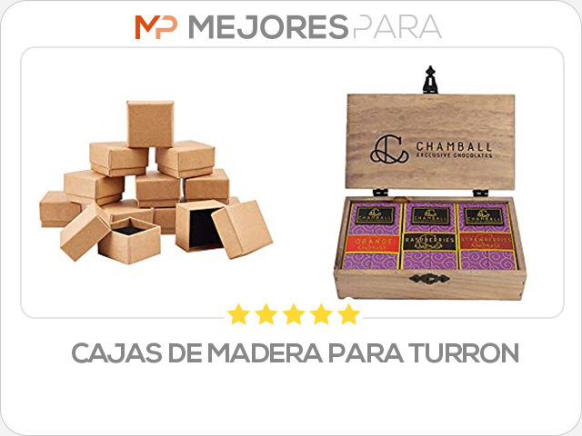 cajas de madera para turron