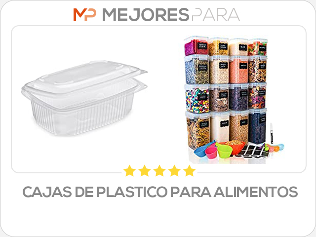 cajas de plastico para alimentos