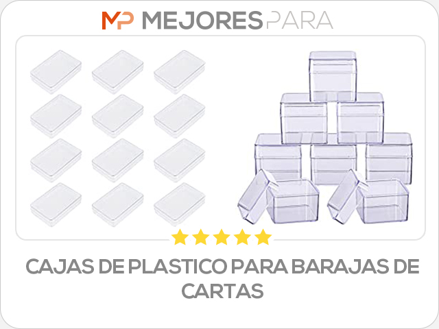 cajas de plastico para barajas de cartas