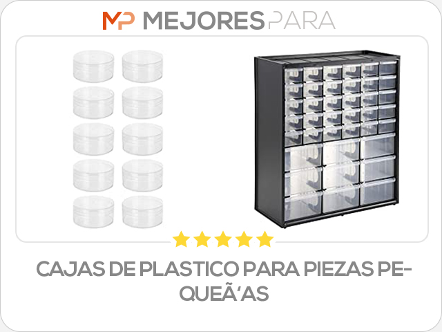 cajas de plastico para piezas pequeñas