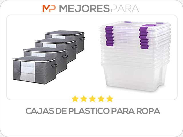 cajas de plastico para ropa