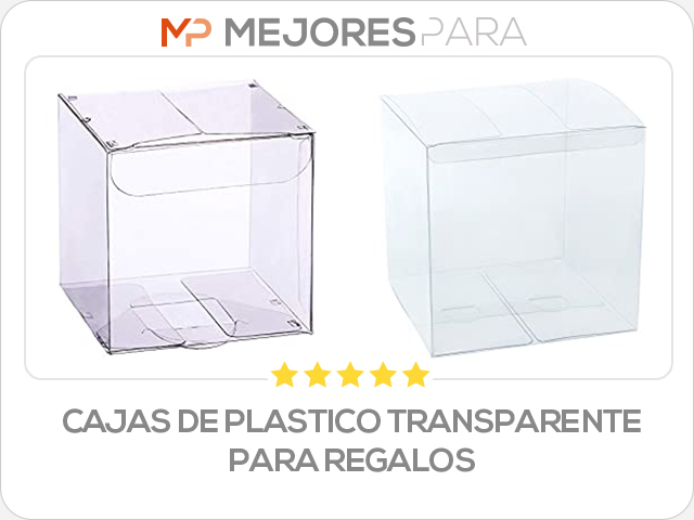 cajas de plastico transparente para regalos