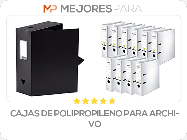 cajas de polipropileno para archivo