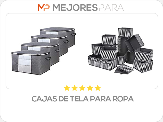 cajas de tela para ropa