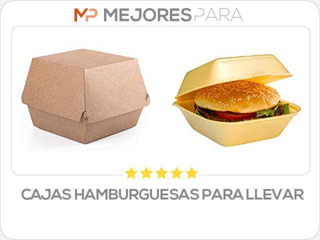 cajas hamburguesas para llevar