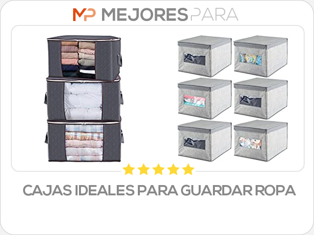 cajas ideales para guardar ropa