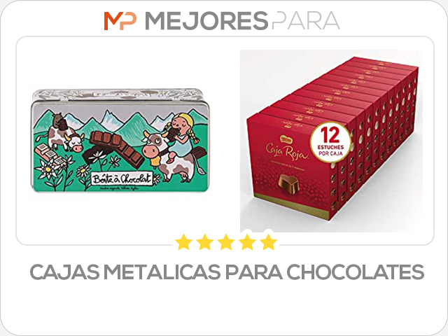 cajas metalicas para chocolates