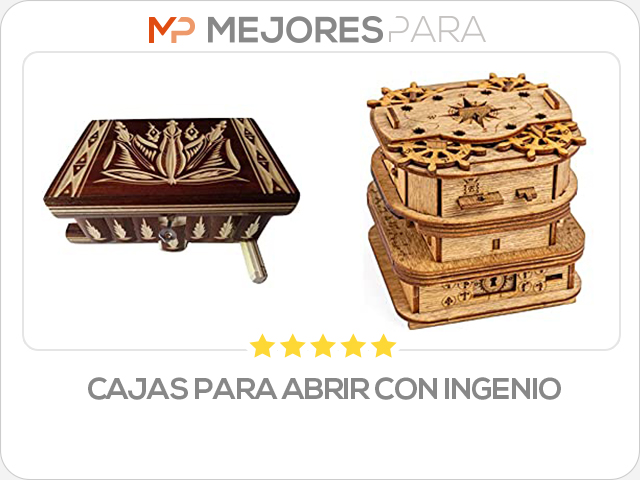 cajas para abrir con ingenio