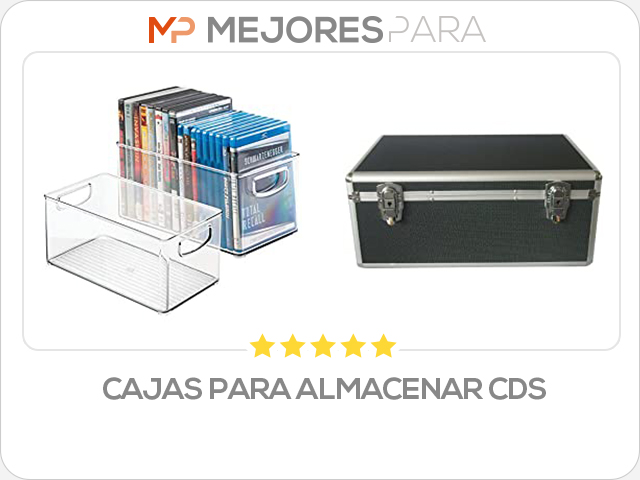 cajas para almacenar cds