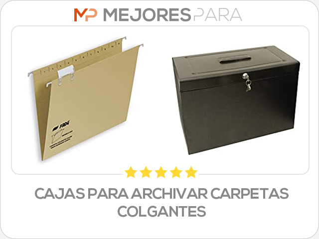 cajas para archivar carpetas colgantes