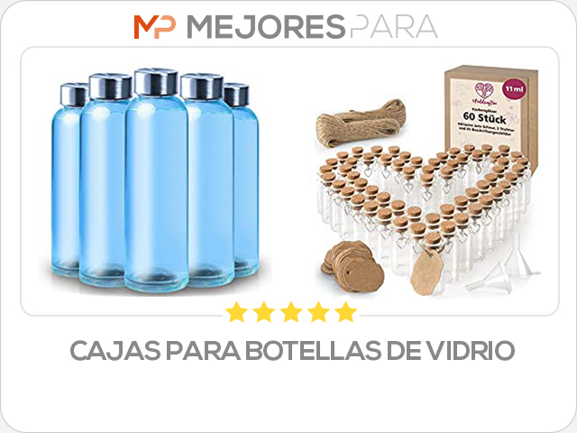 cajas para botellas de vidrio