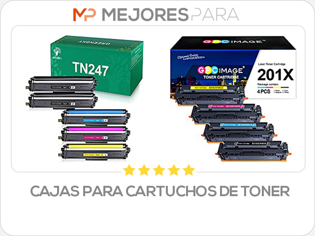 cajas para cartuchos de toner