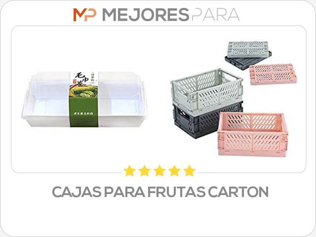 cajas para frutas carton