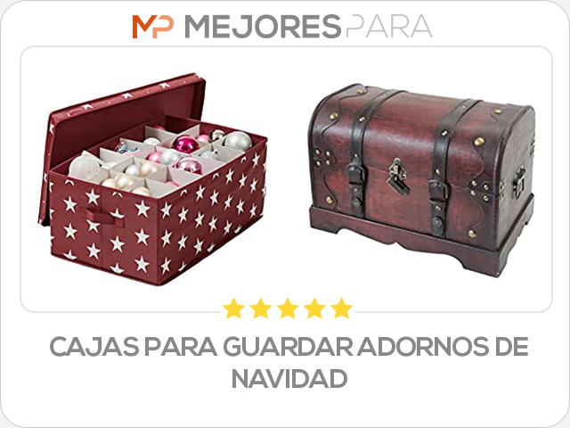 cajas para guardar adornos de navidad