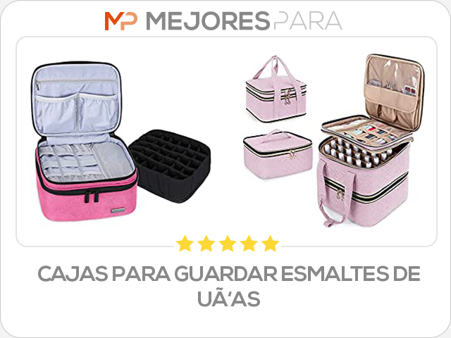 cajas para guardar esmaltes de uñas