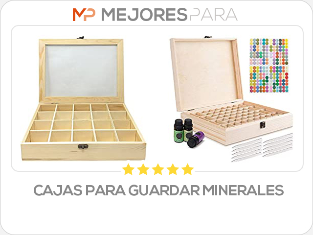 cajas para guardar minerales