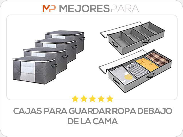 cajas para guardar ropa debajo de la cama