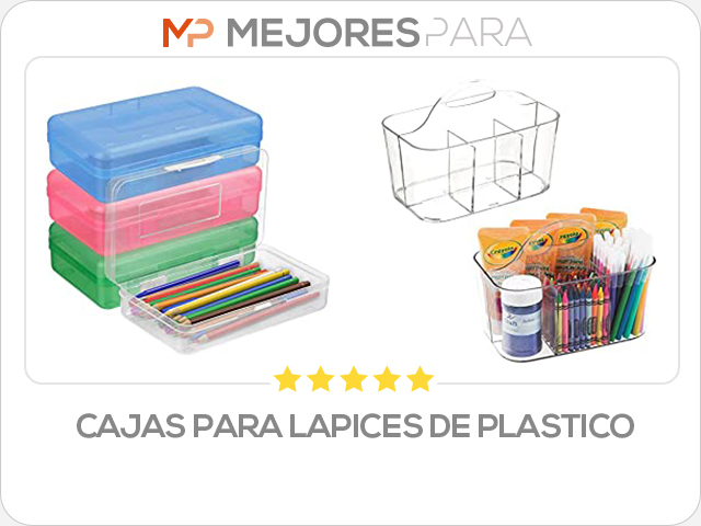 cajas para lapices de plastico