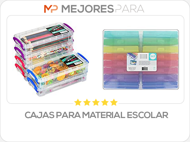 cajas para material escolar