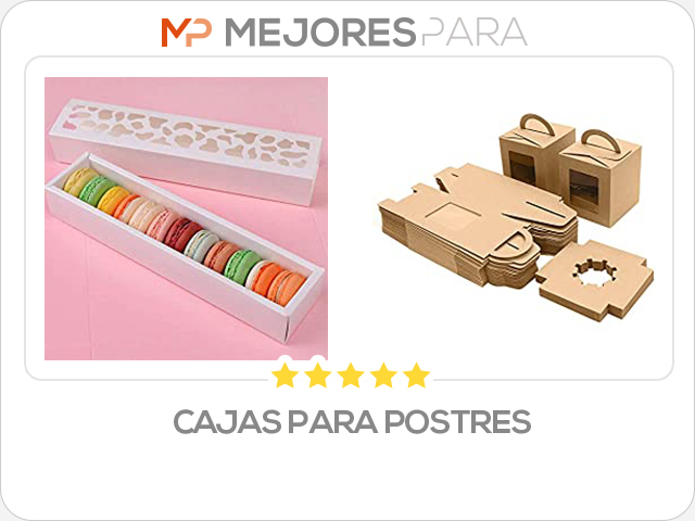 cajas para postres