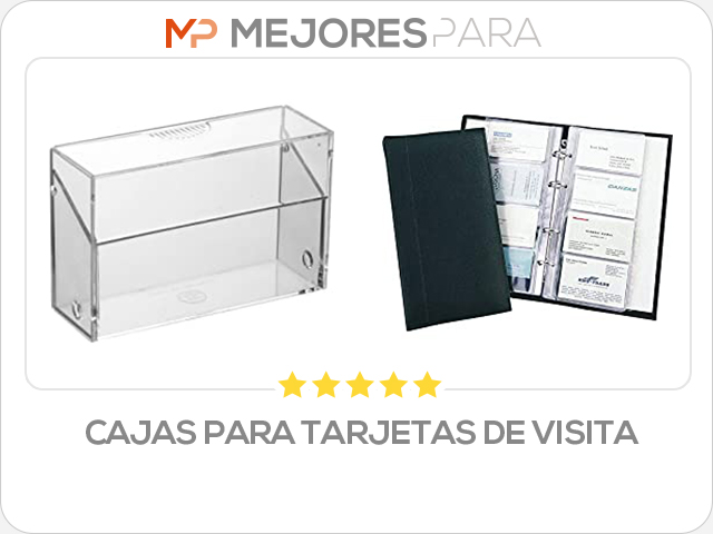 cajas para tarjetas de visita