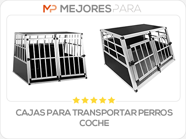 cajas para transportar perros coche