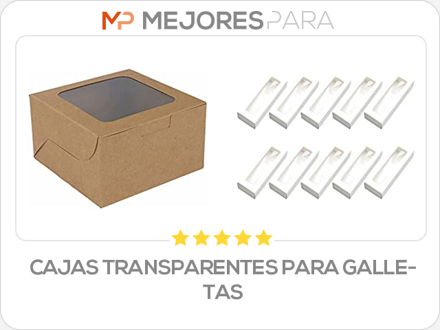 cajas transparentes para galletas