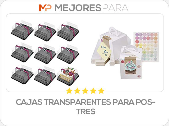 cajas transparentes para postres