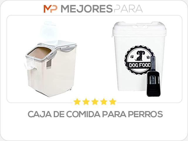 caja de comida para perros