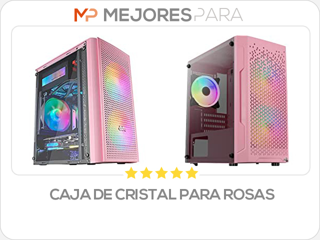 caja de cristal para rosas