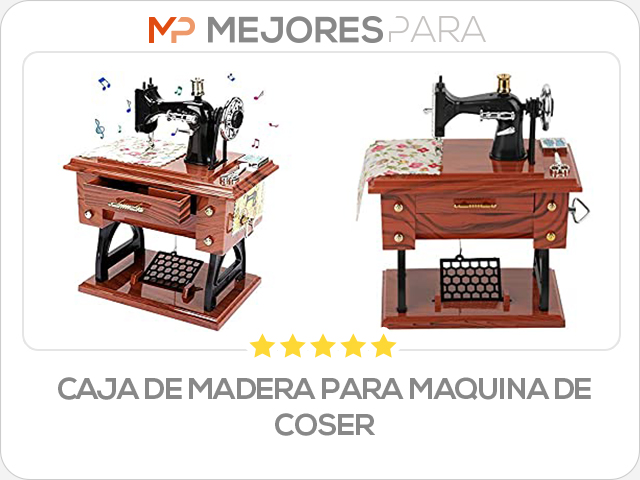 caja de madera para maquina de coser