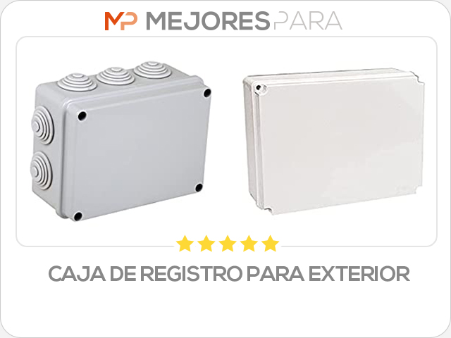 caja de registro para exterior