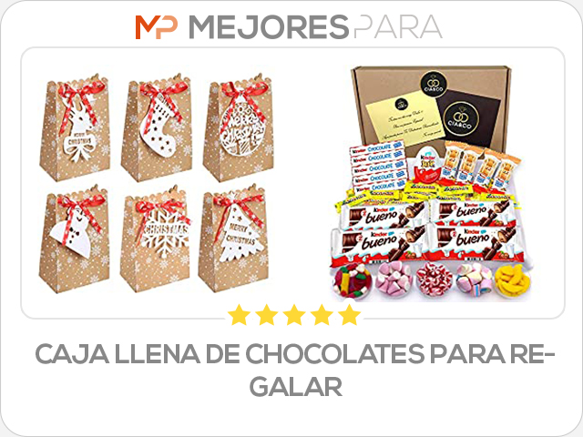 caja llena de chocolates para regalar