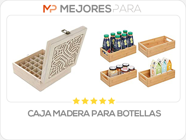 caja madera para botellas