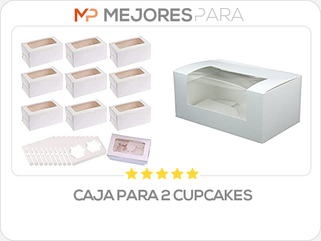 caja para 2 cupcakes