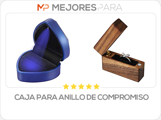 caja para anillo de compromiso