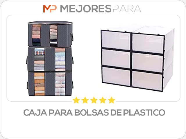 caja para bolsas de plastico