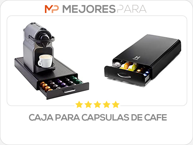 caja para capsulas de cafe