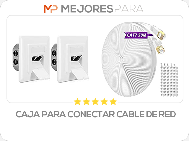 caja para conectar cable de red