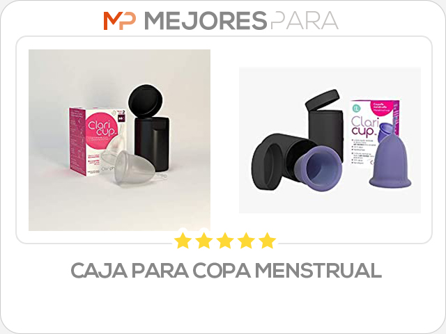 caja para copa menstrual