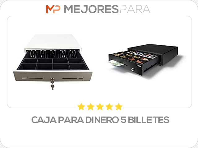 caja para dinero 5 billetes